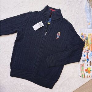 NWT Polo Ralph Lauren boys cotton sweater cardigan L 323920662001